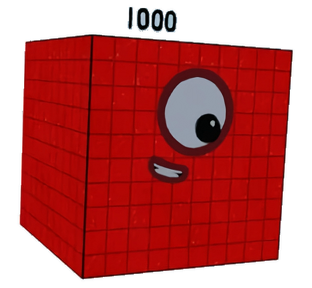 freetoedit-numberblocks-1000-yes-sticker-by-zooawesome