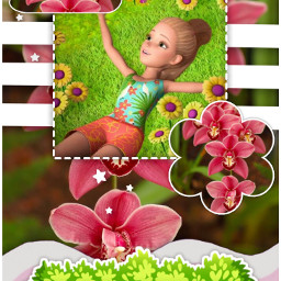 stacie barbie barbielifeinthedreamhouse stacy flowers freetoedit