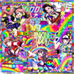 freetoedit bandori bangdream game rainbow musicgame kidcore art colourful rhythmgame