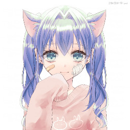 freetoedit anime picrew animegirl manga cat girl catgirl nekogirl cute kawaii kawaiianime picrewme picrewedit pretty adorable pigtails bluehair blueeyes