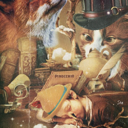 art fantasy fox&cat woodenboy magical dreamy fairytale disneyandpixar collection cartoon stestyle ste2022 madewithpicsart love fox