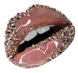 lips rhinestones makeupart lipgloss freetoedit