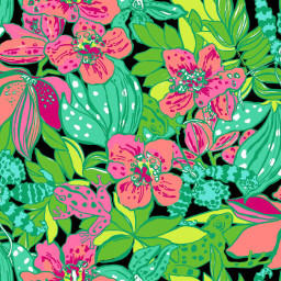 pattern print preppy lilypulitzer lilygirl lilypulitzerprint prints patterns fabricdesigns designpattern frogs lilypad lillies pond designerpatterns fashionprints whimsical vibrant floralpattern brightcolors freetoedit