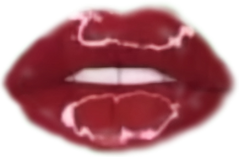 glossylips lipstick lips teeth sticker by @baddieswelcome