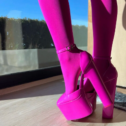 freetoedit arianagrande pink heels