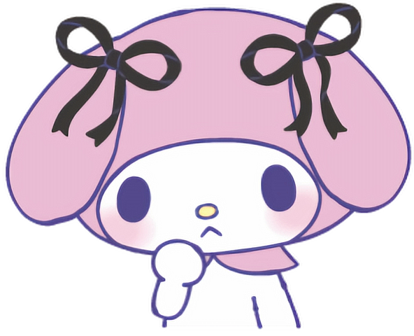 freetoedit mymelody sanrio shy sticker by @lemonpill