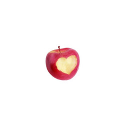 spacer apple love heart editspacer red
