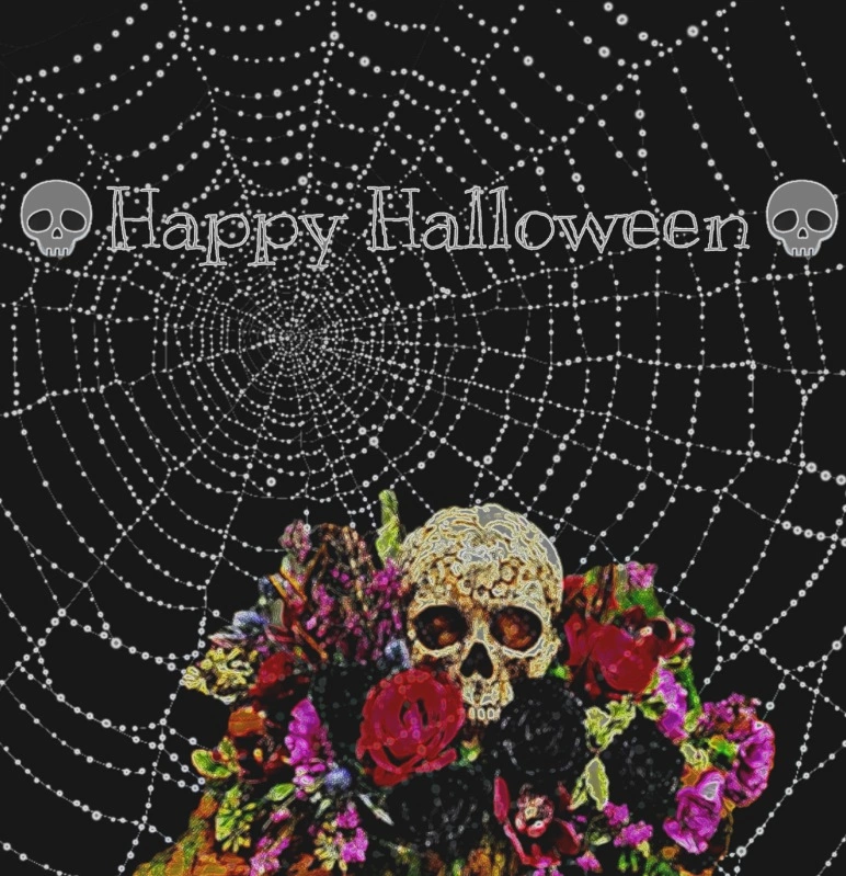 #Halloween #skullflowers #skull